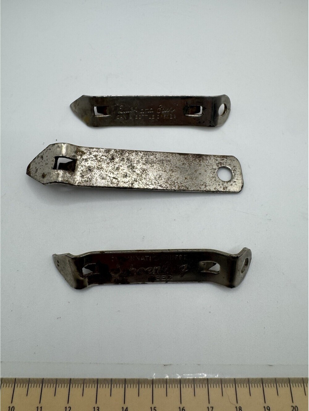 Vintage Metal Bottle Openers/Can  Lot Of 3 Advertising Quick And Easy